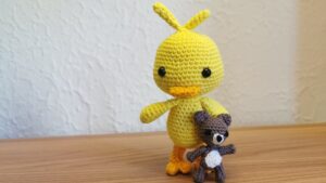 Duck Crochet Project: Louis and his teddy