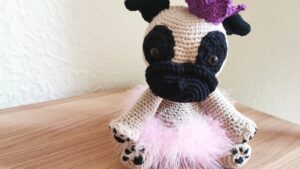 Oreo the pug puppy amigurumi