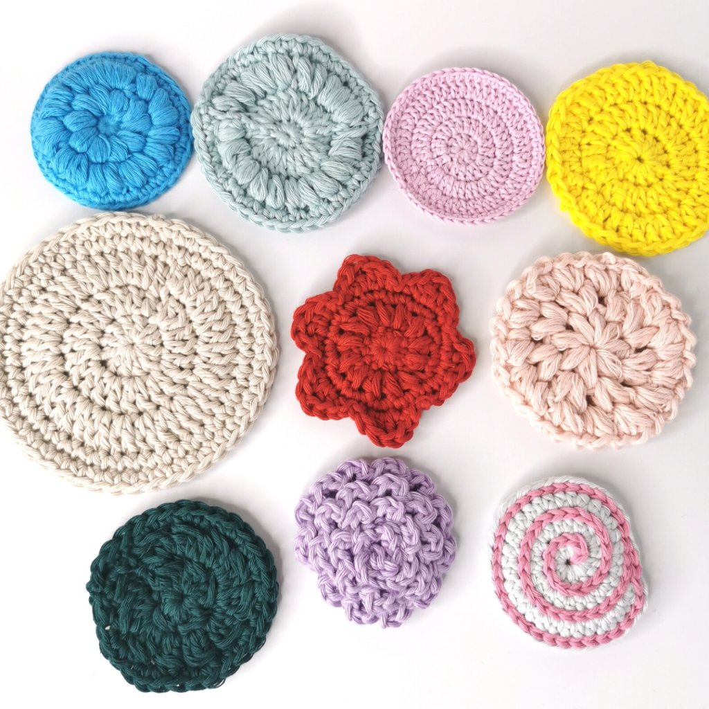 10 Free Crochet Patterns for Face Scrubbies - Cilla Crochets