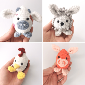 Four Farm Animal Crochet Patterns