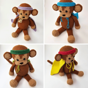 How to crochet a superhero monkey