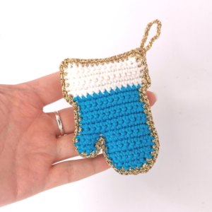 Mitten Christmas Ornament Free Crochet Pattern