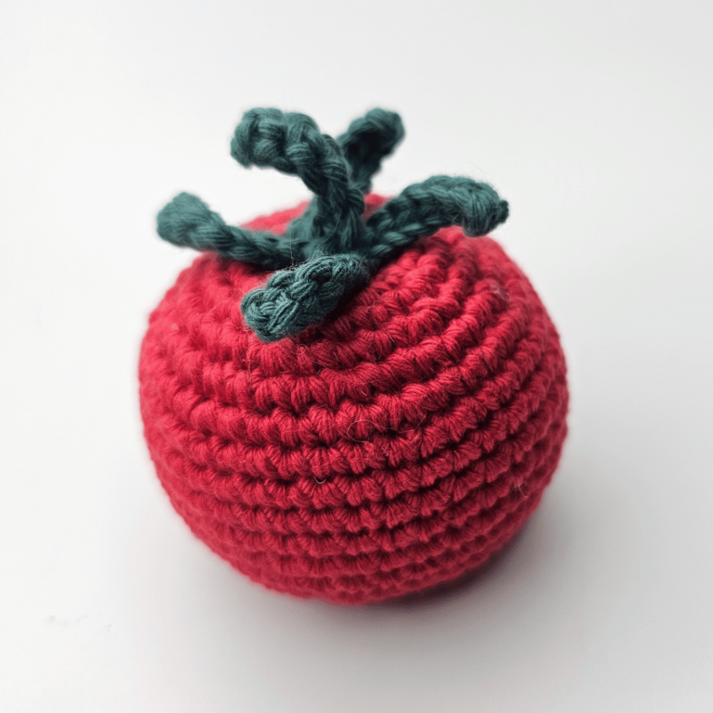 Crocheted tomato free pattern